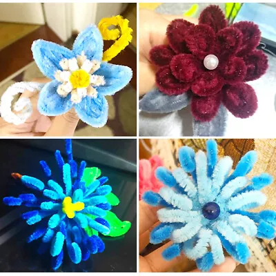 310pcs Assorted 20 Colors Pipe Cleaner Set With Floral Wire Chenille Stems Soft • $77.11