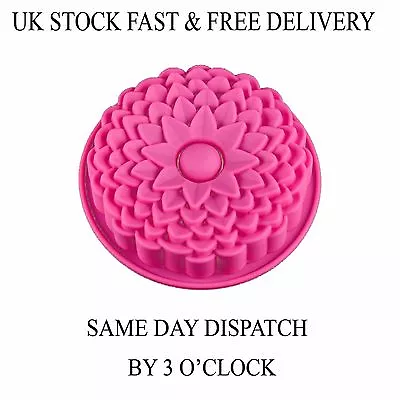 £5.90 • Buy Vincenza Cake Silicone Muffin Pudding Rose Flower Bakeware Pan Mould Tray UK