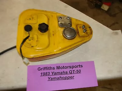 1983 Yamaha Moped Yamahopper QT-50 Oem Gas Fuel Cell Tank Cap Oil Reservoir • $98