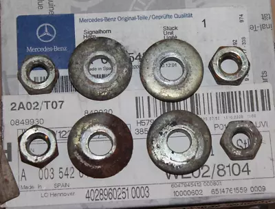 GENUINE ORIGINAL MERCEDES-BENZ W126 FRONT/REAR BUMPER MOUNT NUT & WASHER X4 OEM • $25.50