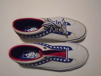 New VANS  USA  Low Men's Size 8 Leather Skateboard Shoes SK8 Stars • $59.99