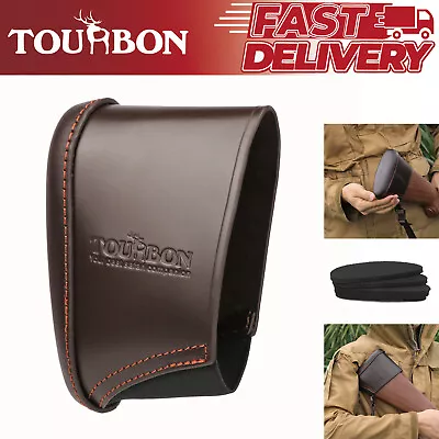 TOURBON Shooting Leather Rifle Recoil Pad Stock Extension Cover 5.2  Buttstock • $24.29