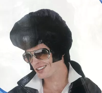 Men's Rockstar Wig Rock Star 80s Dude Bogan Elvis Party Costume • $14.95