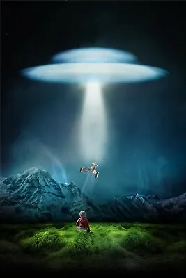  UFO Alien NASA Flying Saucer HD POSTER    • $22.99