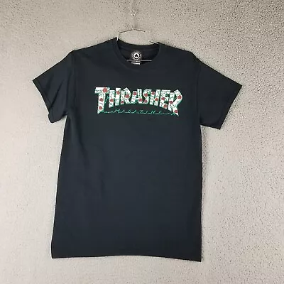 Vintage Thrasher Magazine Graphic Shirt Rose Thorn Logo Men Small Skateboarding • $7.73