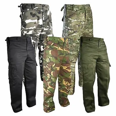 £19.50 • Buy Mens Army Military Cargo Combat Trousers Camo Camouflage Pants Airsoft Work