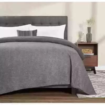 Mainstays Super Soft Fleece Bed Blanket Gray Full/Queen • $11.98