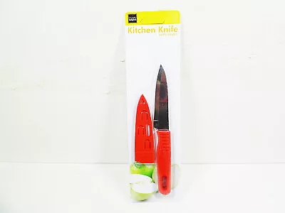 Kitchen Knife With Sheath Cutting Knives Fruit Meat Fish Bait Prep Camping Slice • $7.99