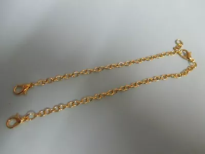 UK 2 Pcs 24 Cm Gold Extension Link Necklace/Bracelet Jewellery Extender Chain • £3.25