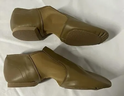 Dynadans Leather Upper Slip- On Jazz Dance Shoe For Women’s Mens Dance Shoes 9.5 • $15.99