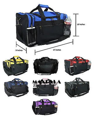 Duffle Duffel Bag Sport Travel Carry-On Workout Gym Red Black Blue Gold Gray 17  • $30.98