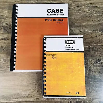 Case 1835B Skidsteer Uni-Loader Manual Parts Catalog Operators Owners Set • $85.43