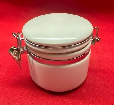 OGGI Canister Covered Food Storage Container White W/ Clamp Lid MINI ~3  X 3  • $7.46