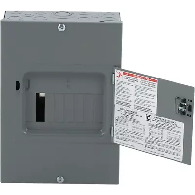 Square D Indoor Main Lug Load Center Surface Mount Cover 100A 6 Space 12 Circuit • $54.33