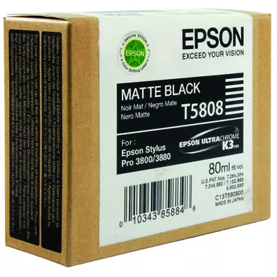 Genuine Epson T5808 Matte Black Ink Cartridge For Stylus Pro 3800 3880 • $19.99