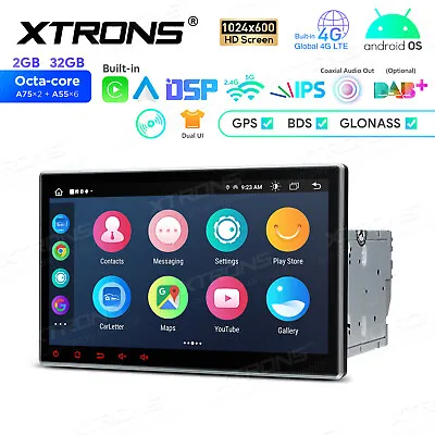10.1  Double 2 DIN CarPlay Android 13 Car GPS Stereo DVD Radio 4G LTE WIFI 2+32G • $290.99