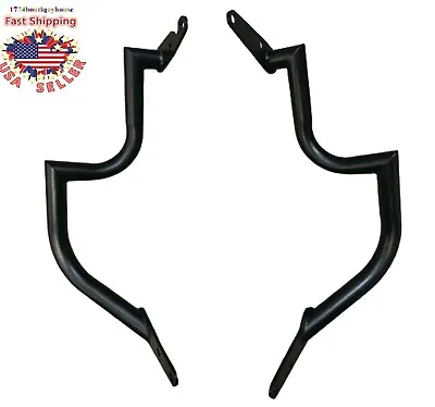 BLACK 2Pc Highway Engine Guard Crash Bar Yamaha V Star 1100 Custom And Classic • $118