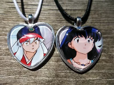 Inuyasha Trading Card Handmade Kagome Pendant Glass Cosplay Necklace Necklace 3 • $42.36