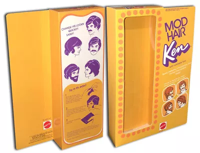 Mattel MOD HAIR KEN BOX For Barbie Figure  (BOX ONLY!) • $20