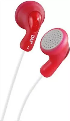 £19.99 • Buy JVC In Ear Gummy Earphones Red. Excellent Quality And Long Lasting. 