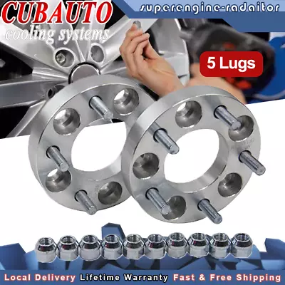 2Pcs 25mm 5x120 Wheel Spacer Adapters Fit Holden Commodore 5 Studs 7/16 CB=77MM • $69