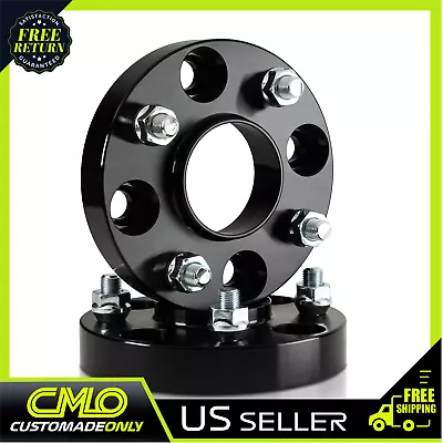 (2) 1  (25mm) Hubcentric Black Wheel Spacers | 4x108 4x4.25 63.4mm Hub | 12x1.5 • $49.95