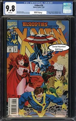 X-Men #26 CGC 9.8 1993 Captain America Rouge Scarlet Witch MCU TheGradedComic • $59.99