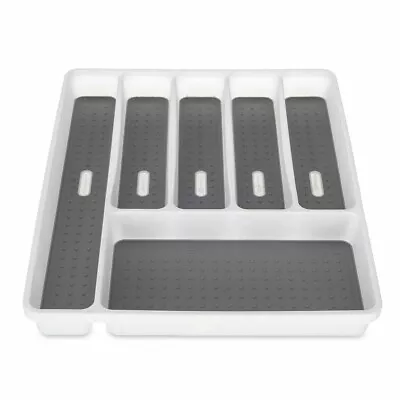 £9.99 • Buy Kitchen Cutlery Plastic Tray Utensil Insert Rack Holder Drawer Storage Organiser