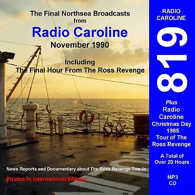 Pirate Radio Caroline The Final Northsea Transmissions Listen In Your Car • £8.99