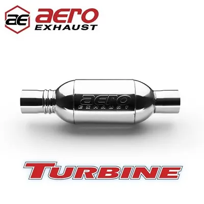 Aero Turbine 20  Stainless 3  Dia. In / Out Turbine Performance Muffler AT3030 • $149.99