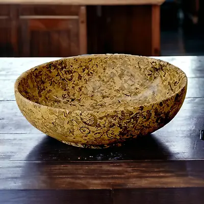 Classic 8-inches Fossil Stone Decorative Bowl • $98.95