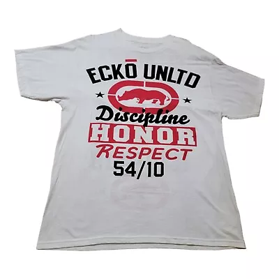 ECKO UNLTD Graphic T-Shirt Mens Size Large White Miguel Cotto • $16.95