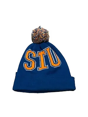 Stussy Beanie Hat Blue Orange Pom Pom Streetwear • $17.87