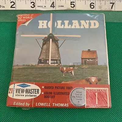 B190 VIEW MASTER SET - HOLLAND Nations Of The World Series W/ Stamp Sealed New • $13.77