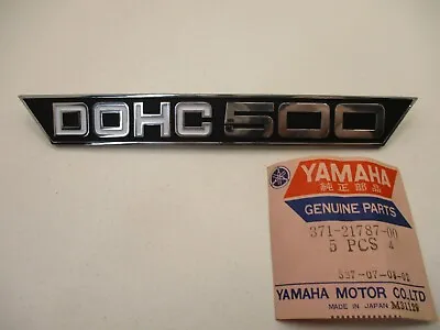 Vintage Yamaha XS500 TX500 NOS OEM Side Cover DOHC Emblem # 371-21787-00 XS TX • $12.95