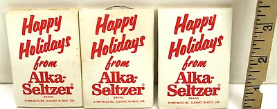 3 Vintage 1989 Alka-Seltzer  Speedy  Christmas Tree Hanging Ornament Plastic NIP • $14.99