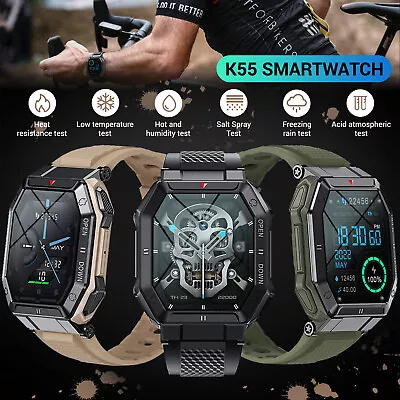 Men Smart Watch Bluetooth Call Fitness Tracker Heart Rate Monitor Sports Watch • $55.99