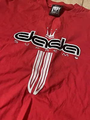 Vintage Dada Supreme Shirt Mens 2XL XXL Red Long Sleeve Hip Hop 90s Y2K Tee • $39.99