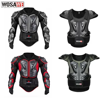 WOSAWE Motocross Motorcycle Body Armor Jacket Spine Chest Protector Racing Guard • $61.25