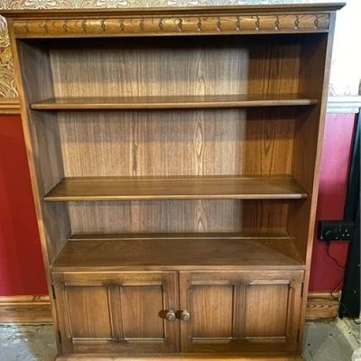 £325 • Buy Ercol Golden Dawn Bookcase With Cupboards