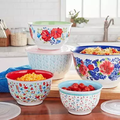 The Pioneer Woman Melamine Mixing Bowl Set 10 Pieces Heritage Floral • $29.50