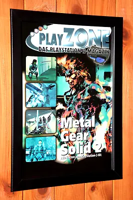 Metal Gear Solid 2 Sons Of Liberty PS2 Xbox Small Vintage Promo Poster Ad Framed • $62.99