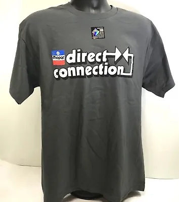 Gray T-Shirt - Mopar Direct Connection Logo / Emblem (Licensed) • $17.99