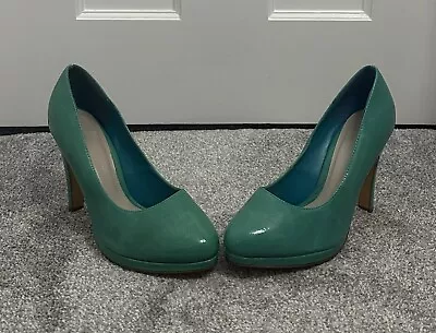 Dorothy Perkins Turquoise Synthetic Upper High Heel Court Shoes UK Size 7 New • £15.99