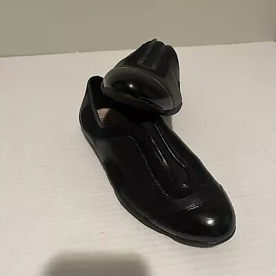 ELLEN TRACY Size 8 Medium  Women's Black Shoes Leather Anna Slip Ons EUC • $16.95