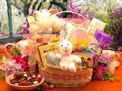 Easter Extravaganza Easter Gift Basket Easter Basket Filled Easter Basket • $78.99