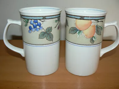 Set Of 2 Mikasa Garden Harvest Cappuccino Mugs • $22