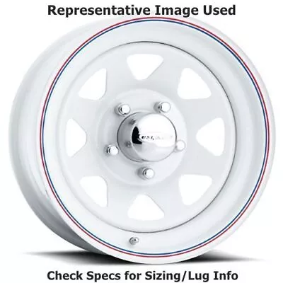 U.S. Wheel 70-7780 Series 70 8-Spoke 16 X7  Wheel 8x6.5 Bolt Pattern White NEW • $179.29