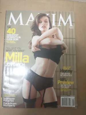 MAXIM Magazine #141 September 2009 MILLA JOVOVICH Alexis Dziena Moran Atias • $4
