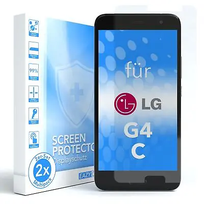 EAZY CASE 2x Glass Screen Protector For LG G4 C Safety Film Hard Foil 9H • £4.73